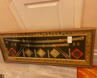 Swords framed $60