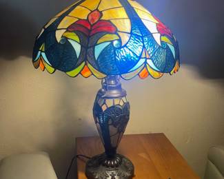 Stained glass lamp $120