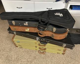 Guitar cases sold with guitars