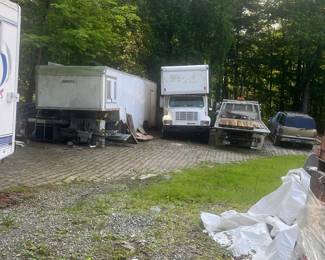 Performance stage trailer 37 feet with 20 foot electric stage on one side dressing room in rear but filled with merchandise estimated value $75,000. Buy the whole thing for $10,000 including merchandise.
