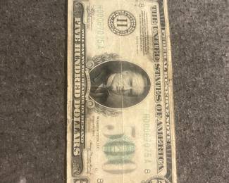 US $500 Legal tender fellow reserve note $1200.