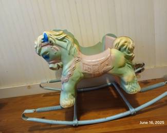 Vintage rocking horse.