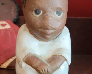 Rare Lisa Larson pottery black child