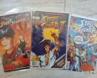 Street fighter comic books.