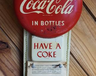 Antique Coca Cola Calendar holder