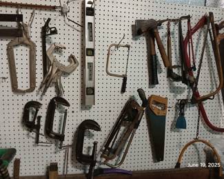Lots of hand tools.