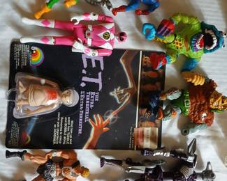 Vintage ljn, power rangers , terminator, and ninja turtles toys