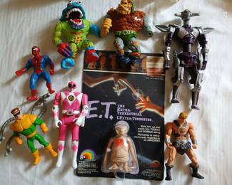 Vintage ljn, power rangers , terminator,  and ninja turtles toys