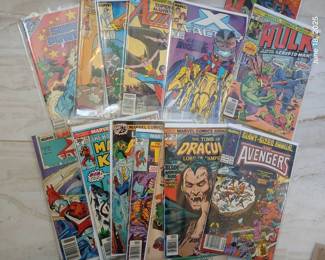 Vintage marvel and dc comics.