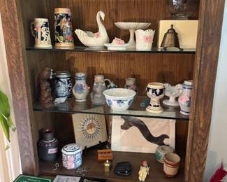 german pottery, steins, native american pottery, lenox, inkwells