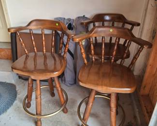 Wood bar stools