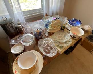 More antique glassware and kitchenware