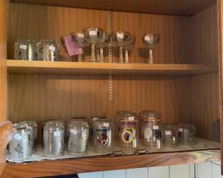Vintage memorabilia glassware