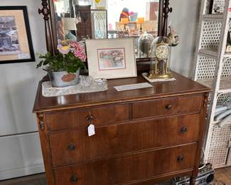 Antique Dresser with Tilt Mirror