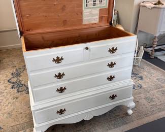 Vintage West Branch Cedar Chest with Drawer