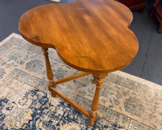 Ethan Allen Cloverleaf Side Table