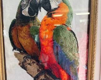 Parrots Needlepoint