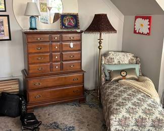 Chest on Chest Dresser Chaise Lounge