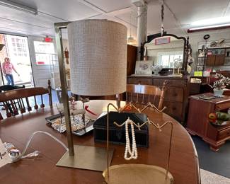 Jewelry Tree, Brass Lamp