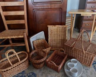 Baskets Rush Seat Farmhouse Chair