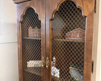 French Farmhouse Secretary Hutch Cabinet