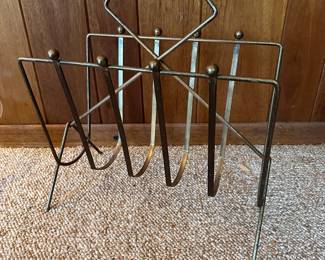 MCM Brass Magazine Rack