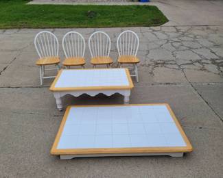 2 Tables With 4 Chairs
