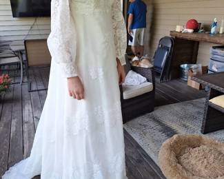 Wedding Dress and Navy Uniform
