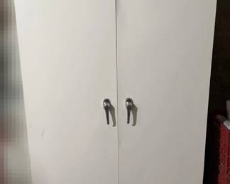 Metal Cabinet Painted White