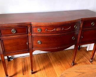 Wood Sideboard Server