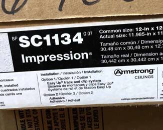 New in Box Armstrong Ceiling Tiles