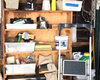 Mystery Lot Of Tools, Stanley Tool Box, Hardware, Small Shop Vac And More