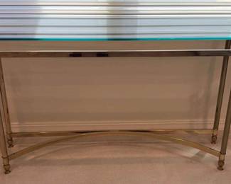 Metal Glass Sofa Table