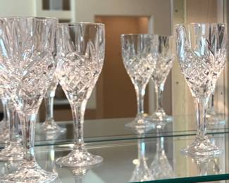 Seven Unsigned Stem Wine Glasses