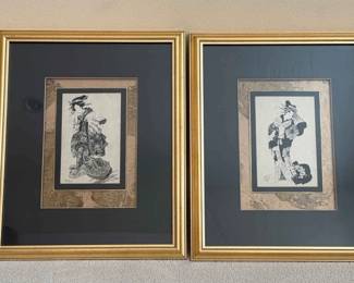 Pair of Artist Bulter Geishas