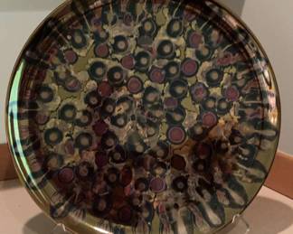Ceramic Art Plate Unsigned