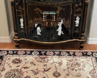 Asian Inspired Cabinet Nourison 2000 Wool Area Rug