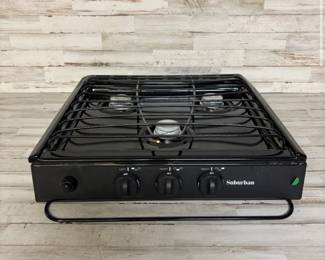 Suburban 3 Burner Cooktop Slide In 6500 BTU RV Cooktop