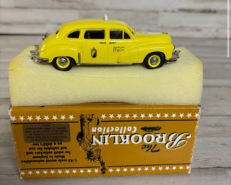 New Vintage DieCast Model Checker New York “Yellow” Cab The Brooklyn Collection 1:43 Scale Metal Model