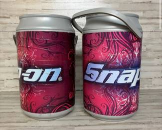 Lot of 2 Snap-On Tools Tumbler Style 18 Liter Coolers