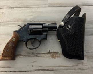 Vintage Smith & Wesson 38 Special Revolver with Holster