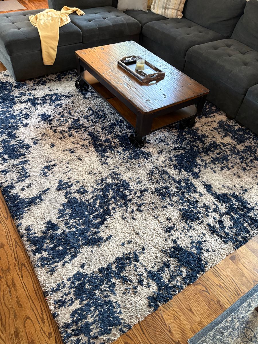 8x10 blue & gray rug