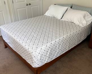 Queen bed frame (wood)
Length: 81 in
Width: 60 in
Height: 12 in