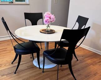Heavy Duty Metal Dining Chairs as is