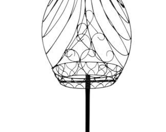 Black metal wire dress form mannequin