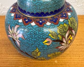 Cloisonne Ginger Jar