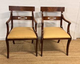 Two antique armchairs