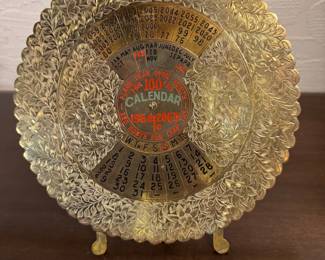 100 Year brass calendar