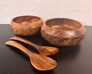 Wood Bowl set