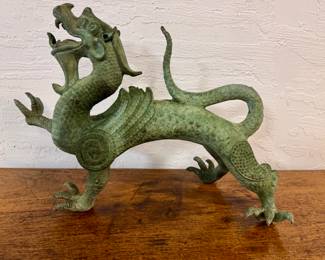Dragon Statue made from Bronze or a heavy metal of sorts